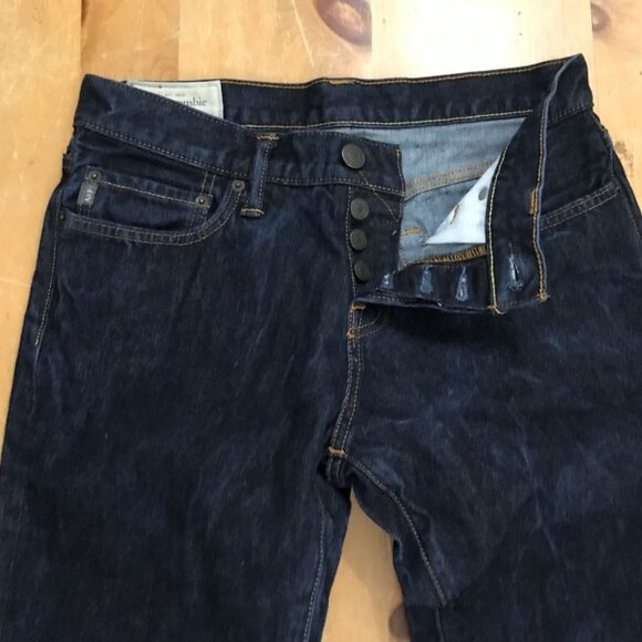 Abercrombie & Fitch Slim Straight Jeans 30x32 – Dark Wash - Y2K - Picture 7 of 9